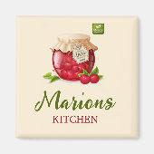 Cherry Themed Custom Kitchen Magnet (Vorne)