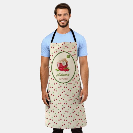 Cherry Themed Custom Kitchen Schürze (Getragen)