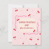 Cherry Themed Valentine cute funny Karte (Vorderseite)