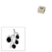 Cherry Tomaten Pflanze Gartenbau Rustikale Lino-Sc Gummistempel (Stempel)