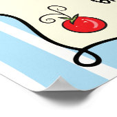 Cherry Tomato Baby Dusche Begrüßungszeichen Plakat (Ecke)