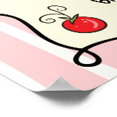 Cherry Tomato Baby Dusche Begrüßungszeichen Plakat (Ecke)