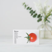 Cherry Tomato Visitenkarte (Stehend Vorderseite)