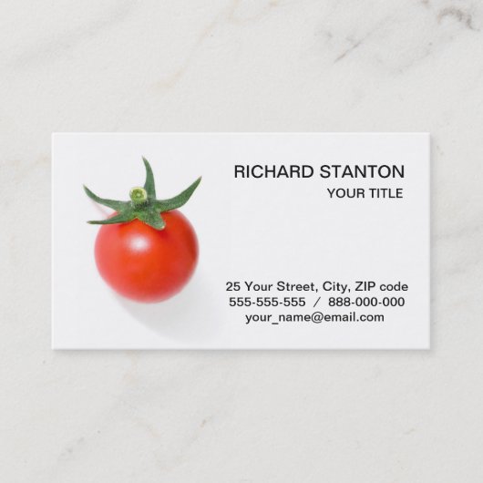 Cherry Tomato Visitenkarte (Vorderseite)