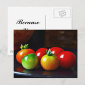 Cherry Tomatos Postkarte (Vorne/Hinten)