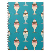 Cherry Top Hot Fudge Sundaan Notizblock (Vorderseite)