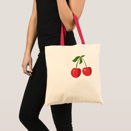 Cherry Tote Bag Tragetasche (Vorderseite (Produkt))
