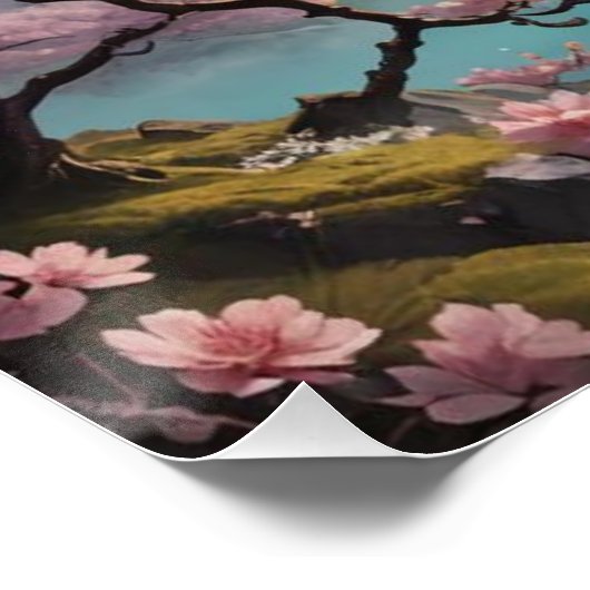 cherry tree blossoms poster (Ecke)