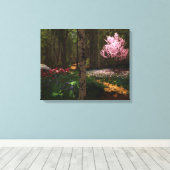 Cherry Tree Concerto Wrapped Canvas Leinwanddruck (Insitu (Holzboden))