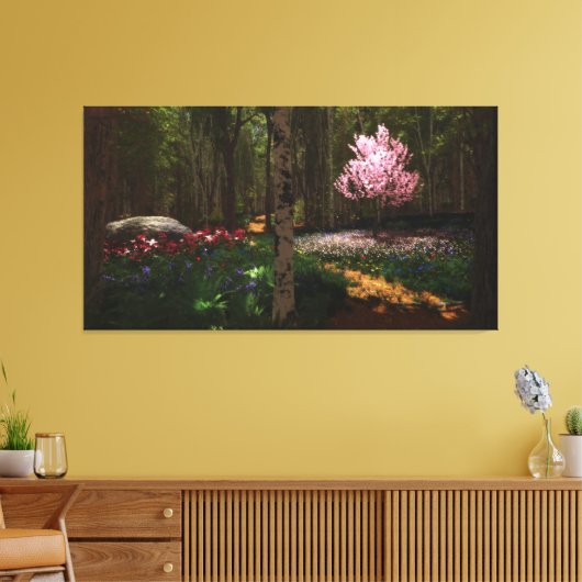 Cherry Tree Concerto Wrapped Canvas Leinwanddruck (Insitu (Wohnzimmer))