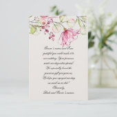 "Cherry Tree" Hochzeit Dankeschön-Karte Dankeskarte (Stehend Vorderseite)