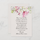 "Cherry Tree" Hochzeit Dankeschön-Karte Dankeskarte (Vorne/Hinten)