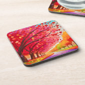 Cherry Tree Lane Getränkeuntersetzer (Linke Seite)