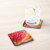 Cherry Tree Lane Getränkeuntersetzer (Rechte Seite)