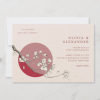 Cherry Tree Petals Wedding Einladungen