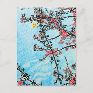Cherry Tree Postcard Postkarte