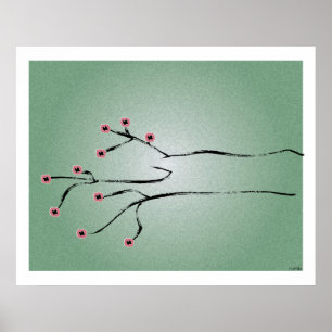 Cherry Tree Print Poster