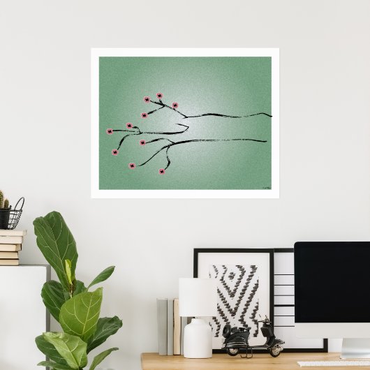Cherry Tree Print Poster (Heimbüro)