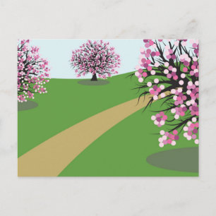 Cherry Trees Postkarte