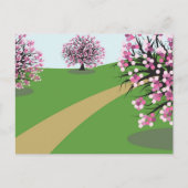 Cherry Trees Postkarte (Vorderseite)
