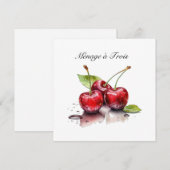 Cherry Trio in Wasserfarbe, nach Maß (Vorne/Hinten)