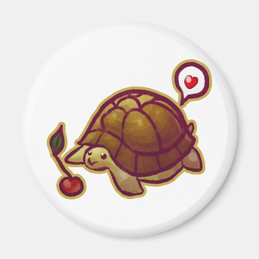 Cherry Turtle Magnet (Vorne)
