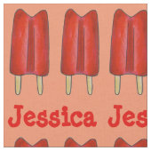 Cherry Twin Pop Red Popsily Ice Lollies Summer Stoff (Nahaufnahme)