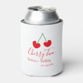 Cherry two 2nd birthday red cherry kids simple dosenkühler (Kanne Vorderseite)