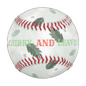 Cherry und Blätter Muster Baseball (Vorderseite)