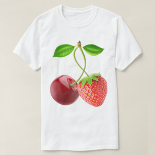 Cherry und Erdbeere zusammen T-Shirt