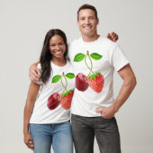 Cherry und Erdbeere zusammen T-Shirt (Unisex)