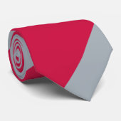 Cherry und Gray Broad Regimental Strip Krawatte (Gerollt)