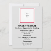 Cherry und Lt. Grey Virtual Bus. Opp. Mt. Save The Date (Vorderseite)