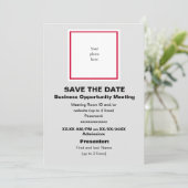 Cherry und Lt. Grey Virtual Bus. Opp. Mt. Save The Date (Stehend Vorderseite)