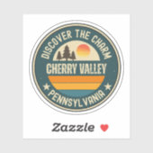 Cherry Valley, Pennsylvania Aufkleber (Blatt)