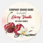 Cherry Vanilla Runder Aufkleber (Vorderseite)