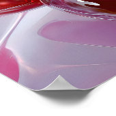 Cherry Vibes – Abstract Heart Cherries Love Art Poster (Ecke)