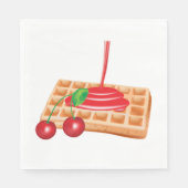 Cherry Waffles Napkins Serviette (Vorderseite)