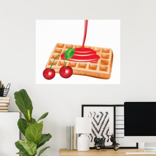 Cherry Waffles Poster (Heimbüro)