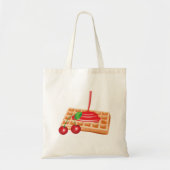 Cherry Waffles Tote Bag Tragetasche (Vorne)