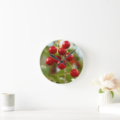 Cherry Wall Clock Runde Wanduhr (Zuhause)