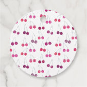 Cherry Watercolor Brautparty Personalisiert Geschenkanhänger (Rückseite)