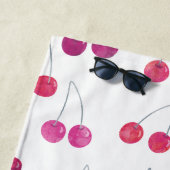 Cherry Watercolor Frucht Strandtuch (Beispiel)