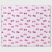 Cherry Watercolor-Muster Geschenkpapier (Flach)