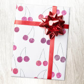 Cherry Watercolor-Muster Geschenkpapier