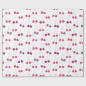 Cherry Watercolor-Muster Geschenkpapier (Flach)