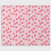 Cherry Watercolor-Muster Geschenkpapier (Flach)