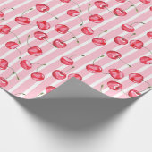 Cherry Watercolor-Muster Geschenkpapier (Ecke)