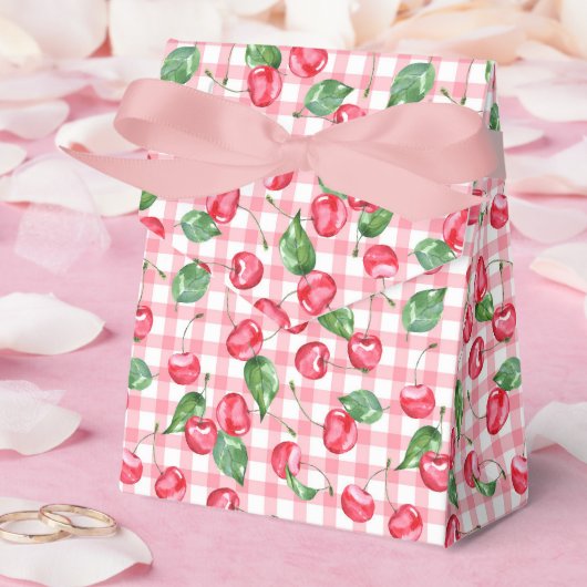 Cherry Watercolor-Muster Geschenkschachtel (Hochzeit)