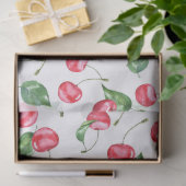 Cherry Watercolor-Muster Seidenpapier (Geschenk)
